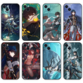 Honkai Star Rail Blade Phone Case: black, teal anime-style male characters, anime, fantasy, illustrated style