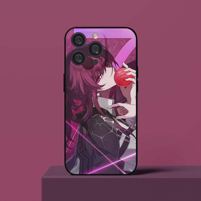 Honkai Star Rail Phone Cases: black, pink anime-style characters, anime, cartoon style