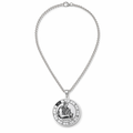 Horoscope Pendant Necklace - Unisex Round Design Aquarius
