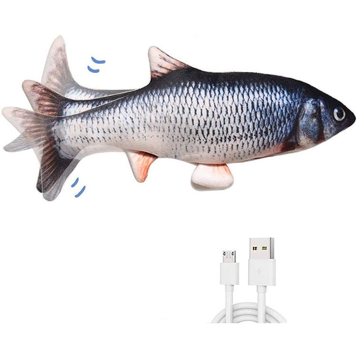 Interactive Dancing Fish Cat Toy — USB Rechargeable