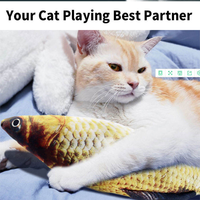 Interactive Dancing Fish Cat Toy — USB Rechargeable