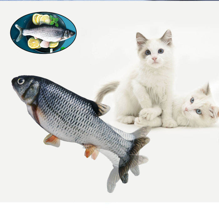 Interactive Dancing Fish Cat Toy — USB Rechargeable