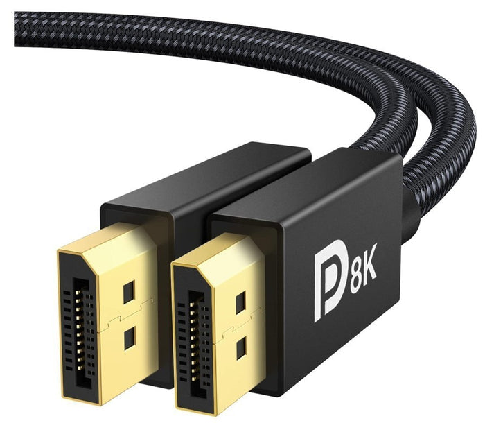 IVANKY - DisplayPort 1.4 Cable, 8K, 2m (8K@60Hz, 4K@144Hz, 1080P@240Hz), Support