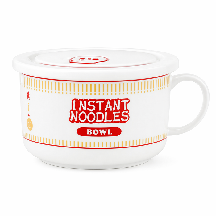 Japanese Style Ramen Bowl Mug Red