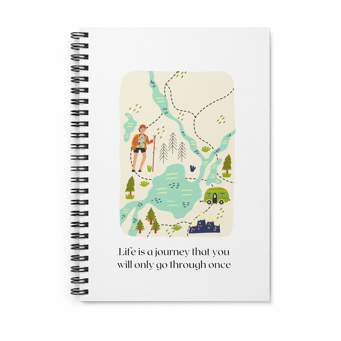 Journey of Life Spiral Bound Notebook Default