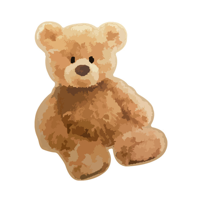 Kawaii Bunny Phone Grip and Stand: tan, beige bear face, cartoon, kawaii style