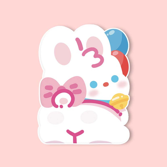 Kawaii Desktop Foldable Makeup Mirror: black, white cute gothic cartoon character with skull motif, kawaii gothic cartoon sty