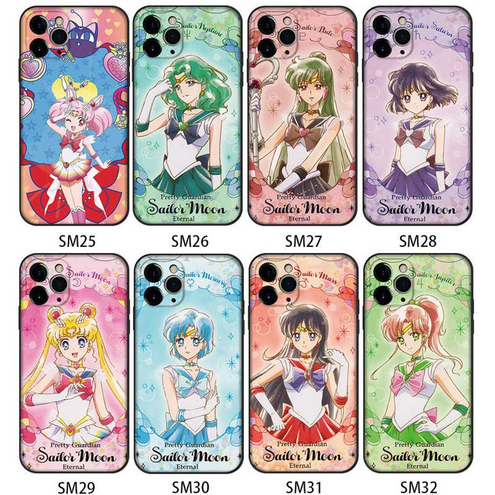 Kawaii Sailor Moon Phone Cases: blue, teal Sailor Moon-style anime characters, colorful anime/cartoon style