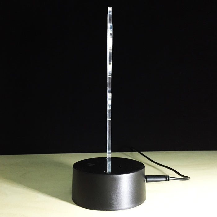 Keqing Genshin Impact Lamp with Remote: purple, pink anime-style cat-eared girl character, anime, cartoon style