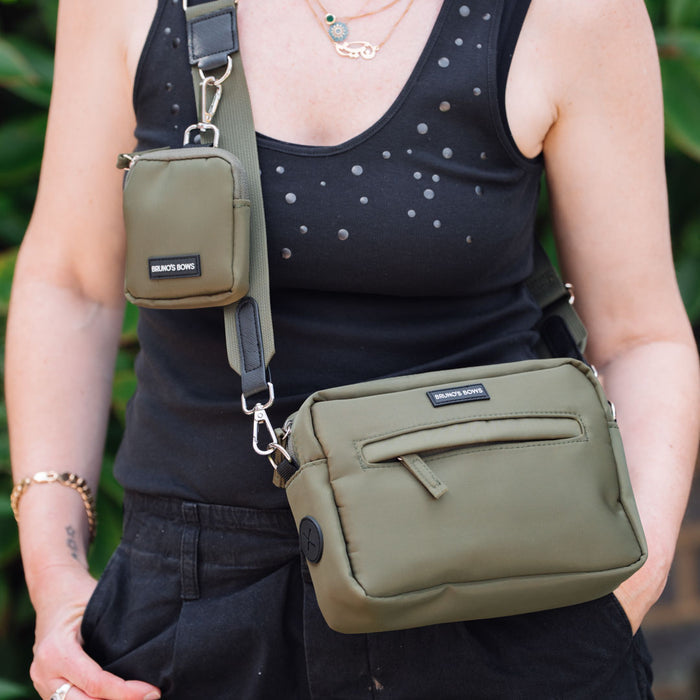 Khaki Green Dog Walking Bag
