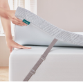 King Mattress Topper Bamboo Fibre Cover Washable Foam Bed Topper Soft Comfor-104
