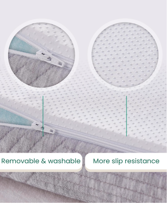 King Mattress Topper Bamboo Fibre Cover Washable Foam Bed Topper Soft Comfor-104