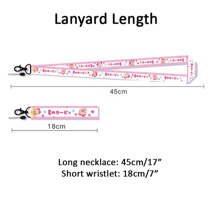 Kirby Card Holder with Cute Design: pink, lavender Kirby character, cute cartoon kawaii style