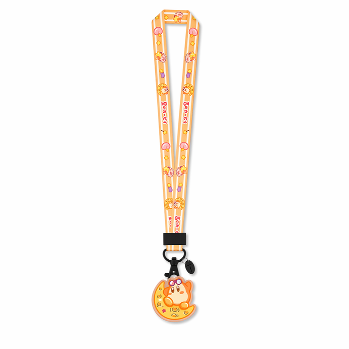 Kirby Lanyard with Cute Charm Orange