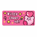 Kirby Mouse Pad with Stitched Edges Pink