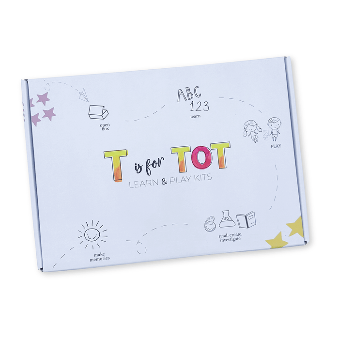 T Is For Tot - Learn & Play Kits For Ages 3-6. Early Childhood Education, Learn Through Play, Best Subscription Box For Kids
