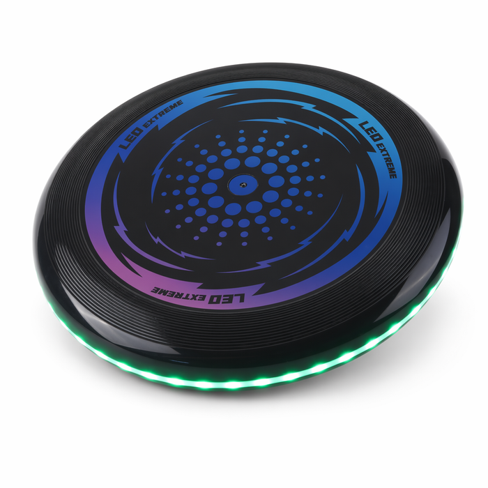 LED Flying Disc with Rechargeable Battery Green