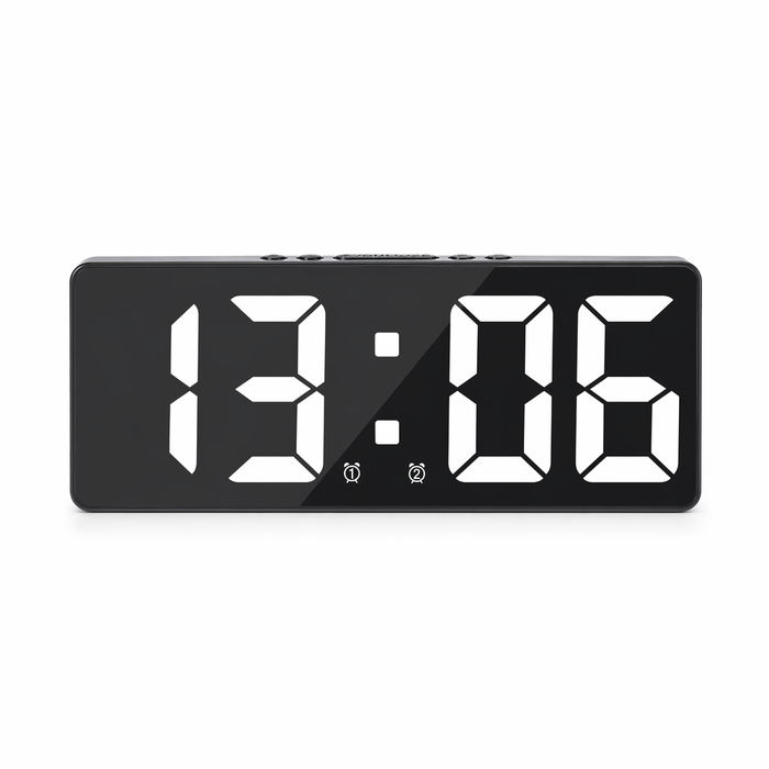 LED Temperature Schedule Reminder Clock White