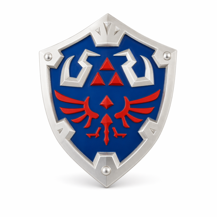 Legend of Zelda Hylian Shield Metal Models Default