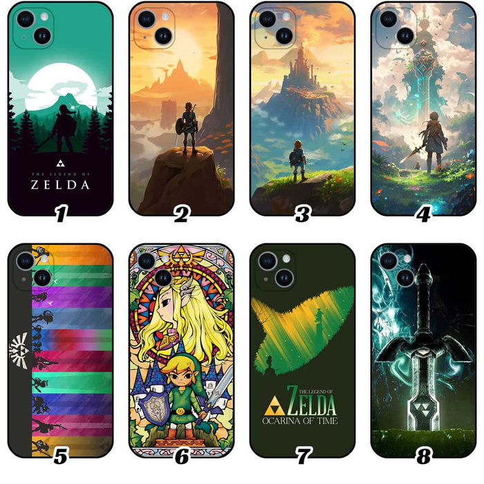 Legend of Zelda Link Phone Case: green, black The Legend of Zelda characters and scenes, fantasy game art, cartoon and painte