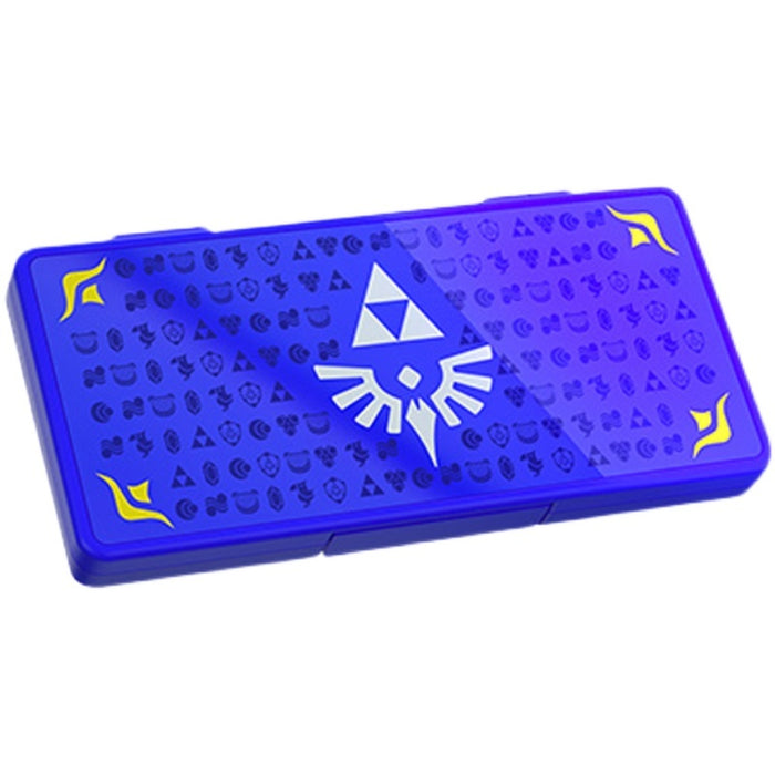 Legend of Zelda Skyward Sword Game Holder: blue, purple The Legend of Zelda / Triforce emblem, video game themed, graphic sty