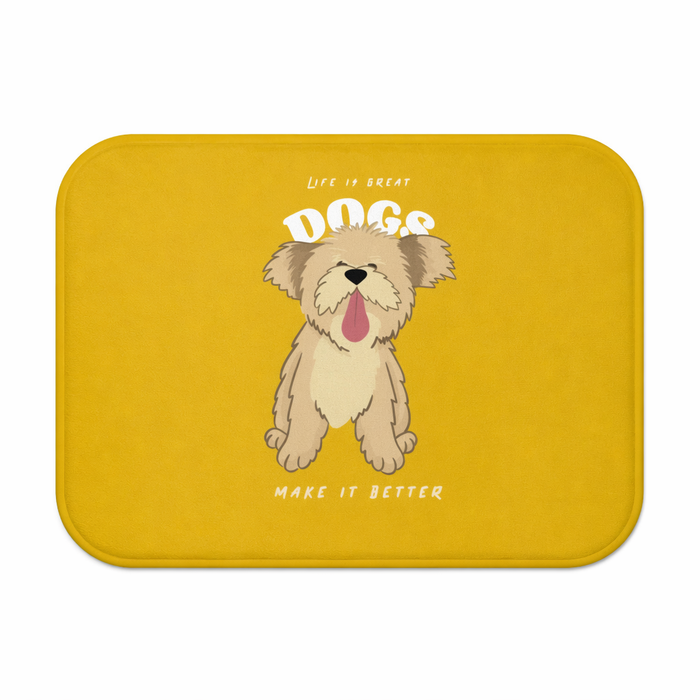 Life is Wonderful, Canines Enhance it Bath Mat Default