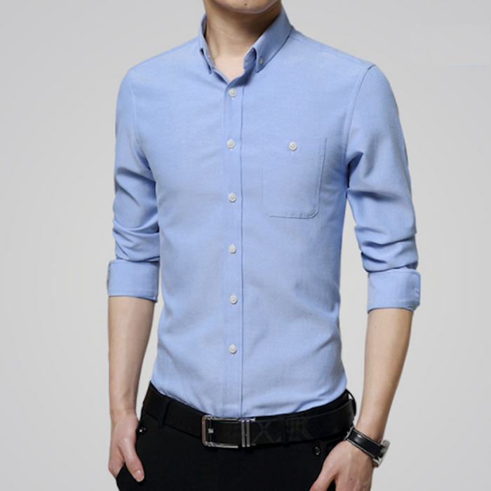 Long Sleeve Oxford Shirt for Men: Retaining Clarity and Distinction: pink, white button-down shirt, minimal style