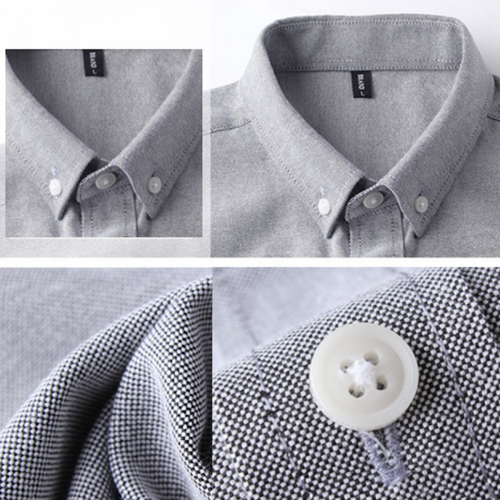 Long Sleeve Oxford Shirt for Men: Retaining Clarity and Distinction: pink, white button-down shirt, minimal style