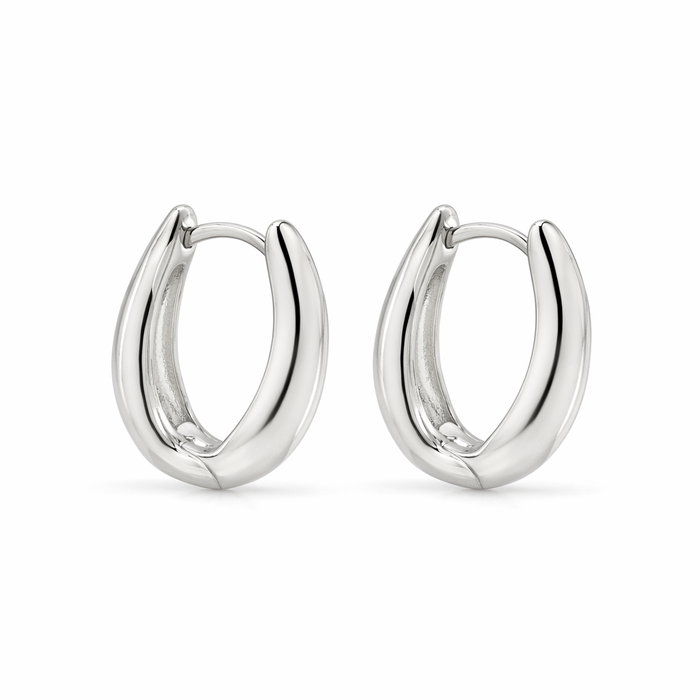 Love Circle Earrings Silver