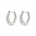 Love Circle Earrings Silver