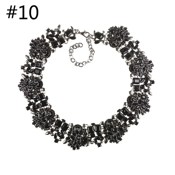 Luxury Crystal Gemstone Necklace - Women's Jewelry