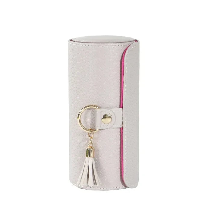 Luxury PU Leather Mini Jewelry Travel Case