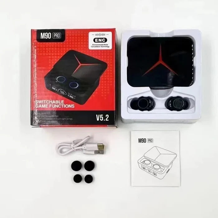 M90 Pro Earbuds LED Display Charging Case Bluetooth 5.3 Pakistan