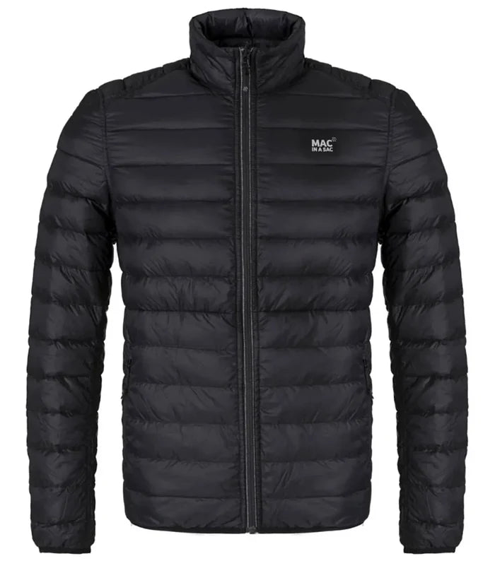 Mac in a Sac Polar - Mens Reversible Down Jacket - Large - Jet Black / Charcoal