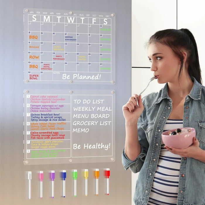 Magnetic Fridge Memo Planner Board