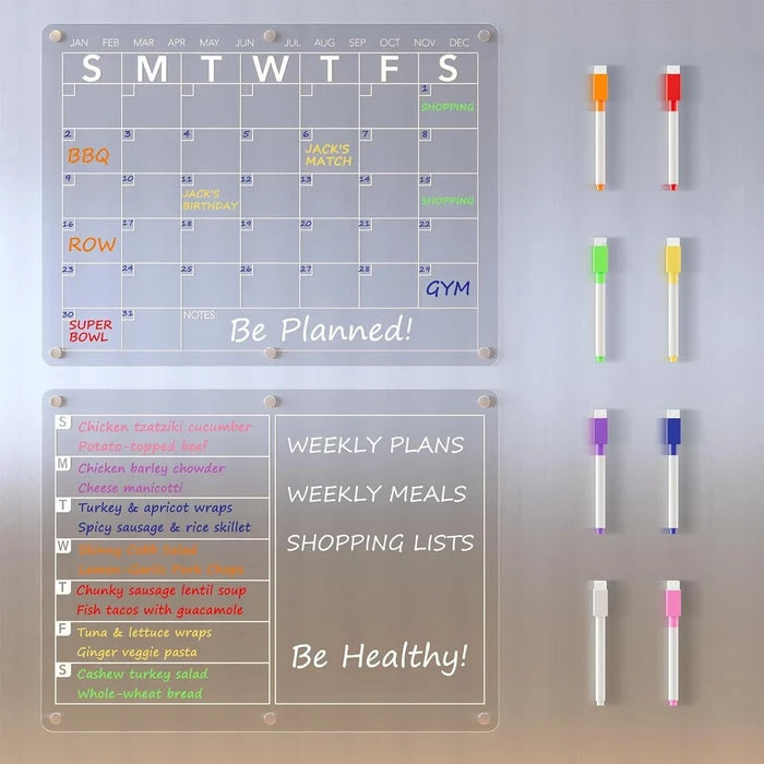 Magnetic Fridge Memo Planner Board