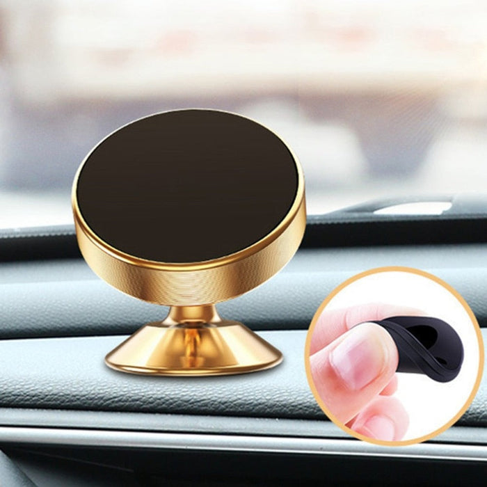 Magnetic Phone Holder for Vehicles: black, dark gray car dashboard phone mount, minimal modern style