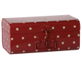 Maileg Metal Storage Suitcase Small  Dark Red  With Tray FW26 DUE NOV