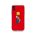 Mario phone case with TPU protection: red, yellow Super Mario character/theme, cartoon, gaming-themed style