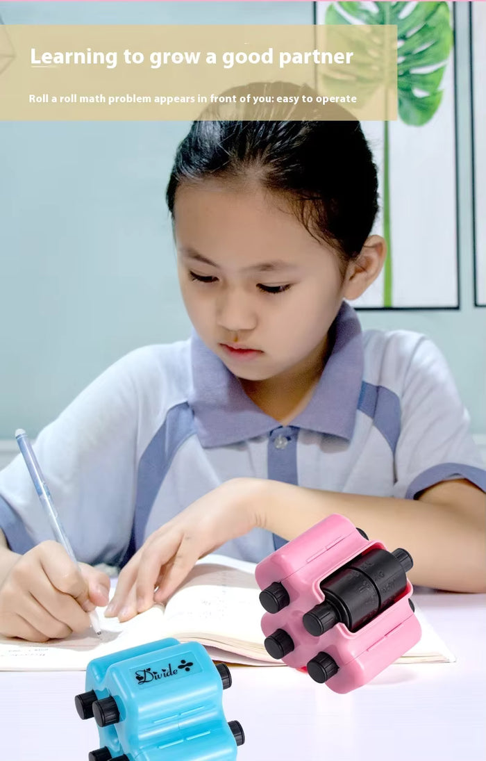 MathRoll 4-in-1 Teaching Stamp Roller – Kids Arithmetic Learning Tool