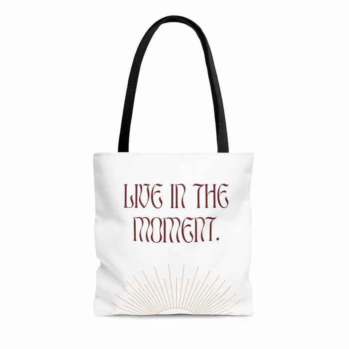 Medium Beach Tote Bag for Embracing the Present Moment Default