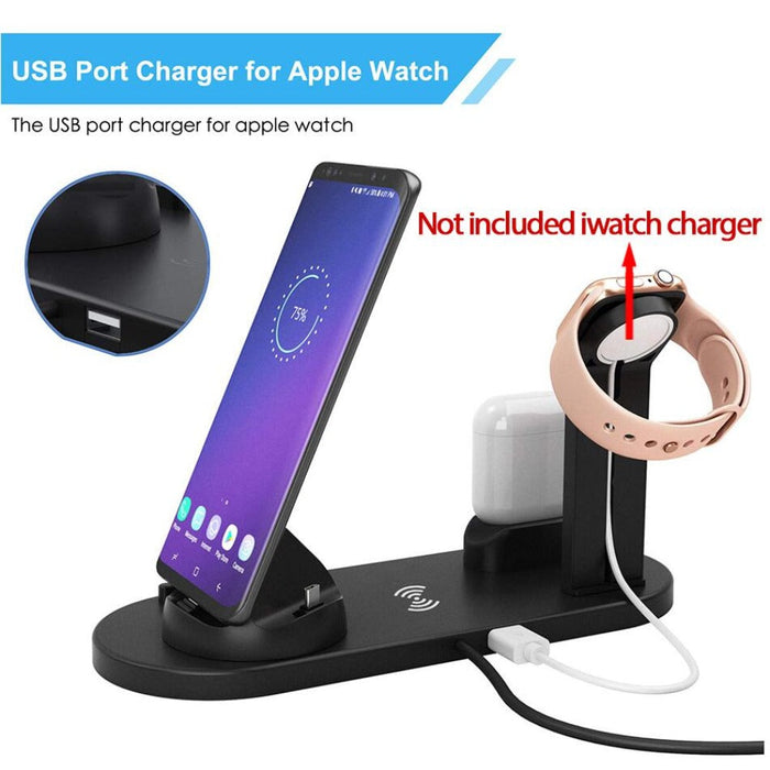 Mighty Serpent 100w Wireless Charger: rose gold, pink multi-device charging dock/stand, minimal modern tech style