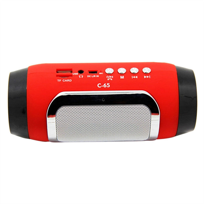 Mini Bass Bluetooth Speaker: Unveiling the Mighty Subwoofer: red, black portable speaker, modern portable electronic style