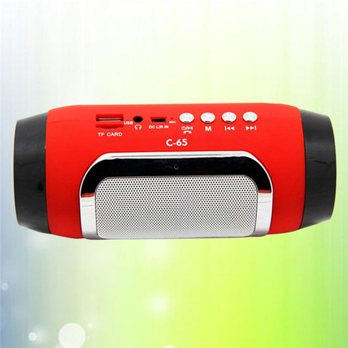Mini Bass Bluetooth Speaker: Unveiling the Mighty Subwoofer: red, black portable speaker, modern portable electronic style
