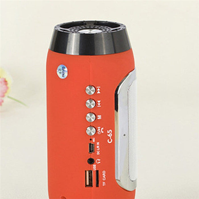 Mini Bass Bluetooth Speaker: Unveiling the Mighty Subwoofer: red, black portable speaker, modern portable electronic style