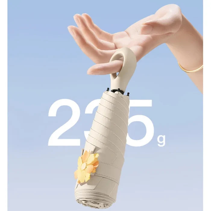 Modern Style 5-Fold Flower Umbrella Manual Compact Design