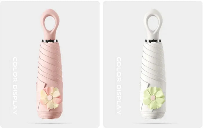Modern Style 5-Fold Flower Umbrella Manual Compact Design