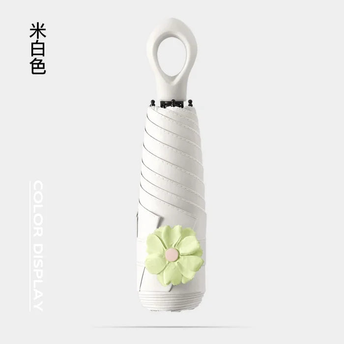 Modern Style 5-Fold Flower Umbrella Manual Compact Design