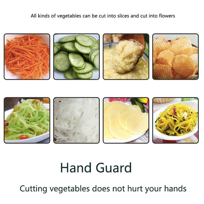 Multi-Purpose Grater for Kitchen with 12 Functions for Slicing Vegetables: dark teal blue, silver manual food slicer/grater b