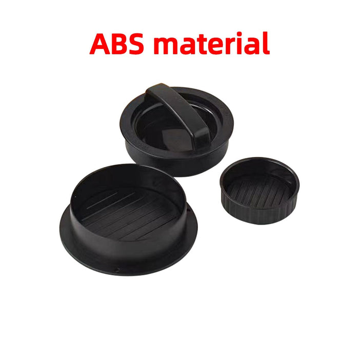 #N/A: black, red burger press mold set, practical kitchen tool product display style
